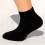 Sneaker-Socken schwarz Größe 42, 43, 44
